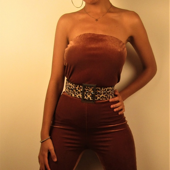 Brown Jumpsuit - Picture 2 of 6
